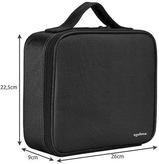 Soulima Cosmetic Organizer Case Black