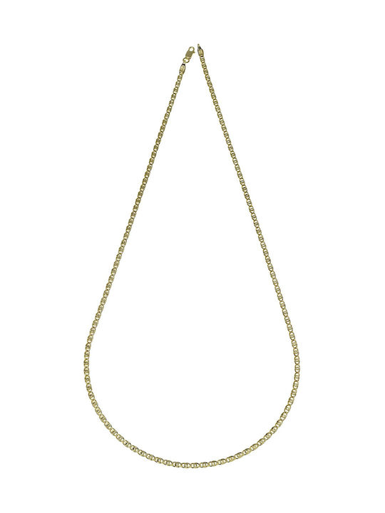 Korifidis Goldene Kette Nacken 14K Länge 55cm