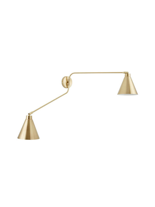La Redoute Interieurs Wall Lamp with E14 Lamp Bulb Base Gold 15.5cm