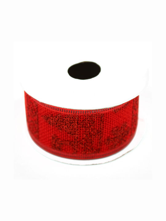 Christmas Ribbon Red 280x4cm 1pc