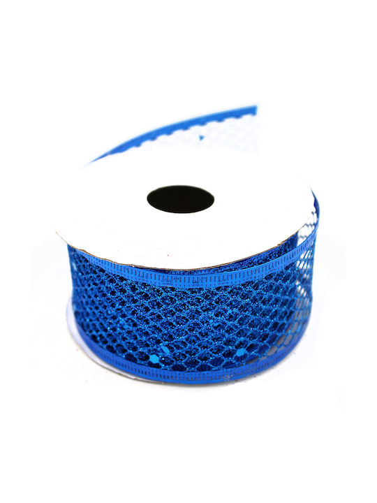 Weihnachtliche Farbband Blau 280x4cm 1Stück