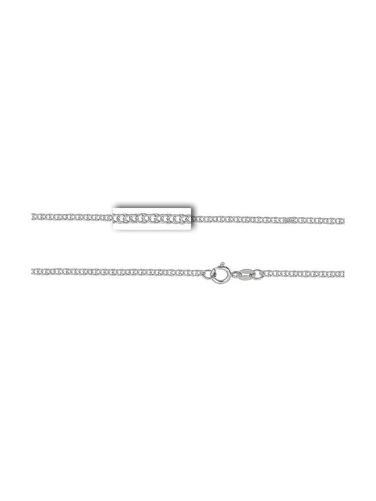 Mv Preziosa White Gold Chain Neck 14K Length 40cm