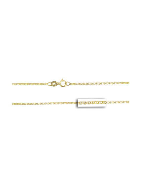 Mv Preziosa Goldene Kette Nacken 14K Länge 50cm