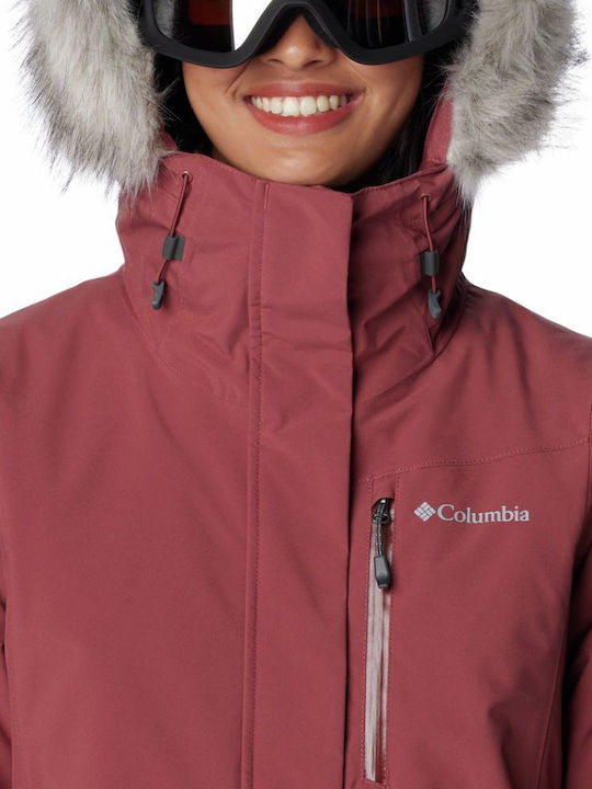 Columbia Alpine Insulated 1910031-679 Women's Ski & Snowboard Jacket Burgundy