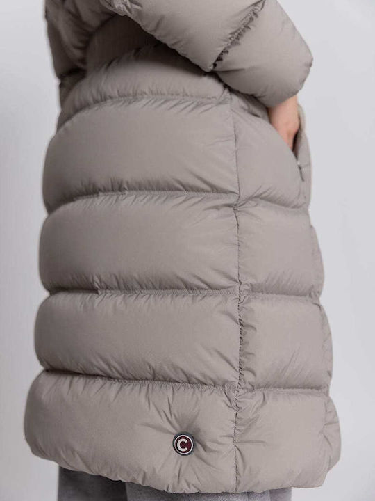 Lungă Jachetă de femei Puffer Waterproof Gri
