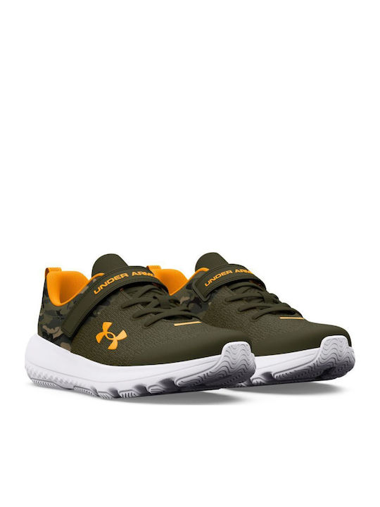 Bps Revitalize Kids Sports Shoes Running with Hoop & Loop Closure Khaki