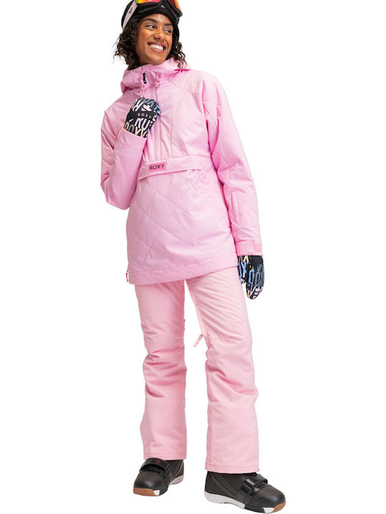 Roxy Radiant Lines ERJTJ03426-MGS0 Γυναικείο Μπουφάν για Σκι & Snowboard Ροζ