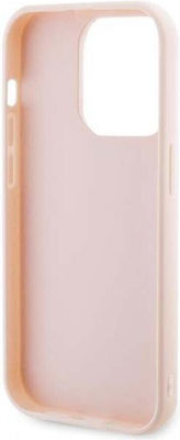 Karl Lagerfeld 3d Logo Glitter Back Cover Pink (iPhone 15 Pro)