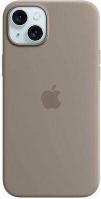 Apple Silicone Case with MagSafe Umschlag Rückseite Silikon Clay (iPhone 15)