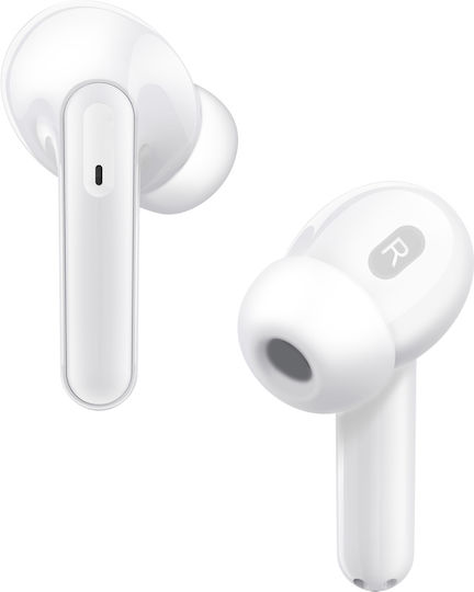 Denver TWE-61 Earbud Bluetooth Handsfree Ακουστικά με Θήκη Φόρτισης Λευκά