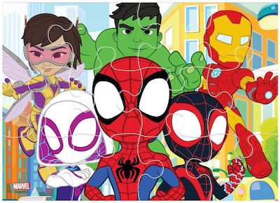 Kids Puzzle 4 Σε 1 Spidey for 3++ Years 24pcs Luna