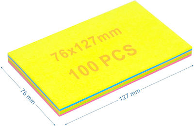 Tpster Post-it Notes Pad Cube Multicolour 7.6x12.7cm