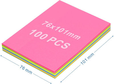 Tpster Post-it Notes Pad Cube Multicolour 7.6x10.1cm