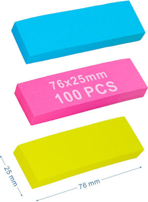 Tpster Post-it Notes Pad Cube Multicolour 7.6x2.5cm Set 1buc