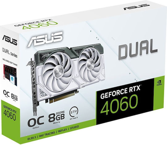 Asus GeForce RTX 4060 8GB GDDR6 Dual OC White Graphics Card