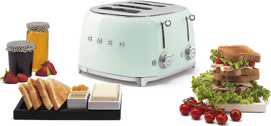 Smeg Toaster 4 Schlitze 2000W Grün