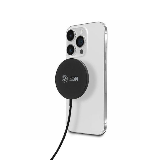 BMW Φορτιστής Magsafe 15W Μαύρος (Black M Edition)