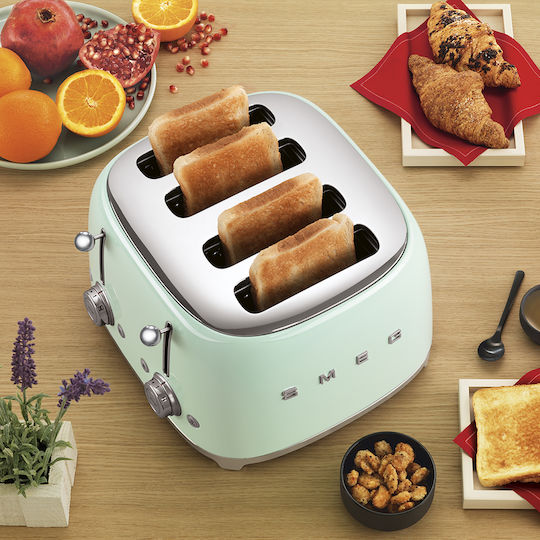 Smeg Toaster 4 Schlitze 2000W Grün