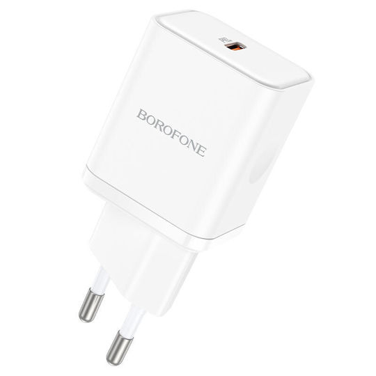 Borofone Wireless Charger with USB-C Port 20W Power Delivery Quick Charge 3.0 White