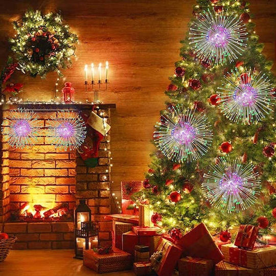 Rgb Lighted Christmas Garland 300cm 5pcs