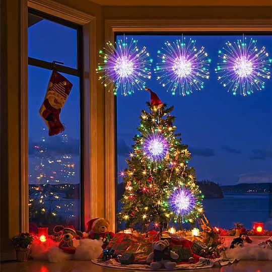 Rgb Lighted Christmas Garland 300cm 5pcs