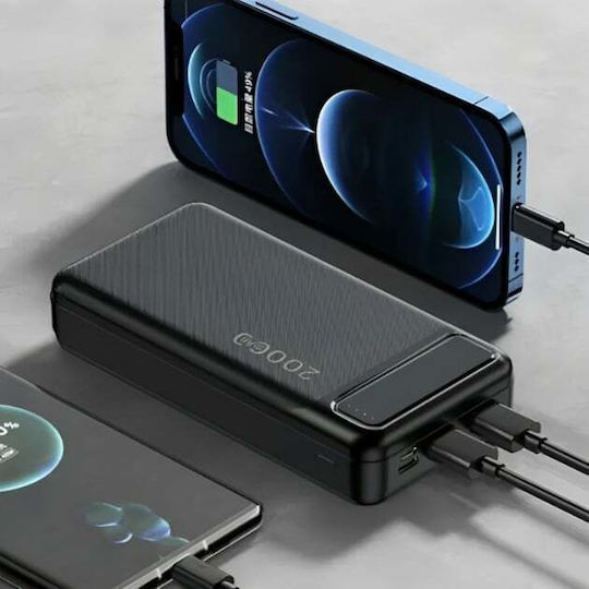 KLGO KP-21 Power Bank 20000mAh με 2 Θύρες USB-A Μαύρο