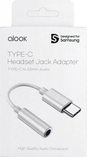 Samsung Alook Μετατροπέας USB-C male σε 3.5mm female Λευκό 1τμχ