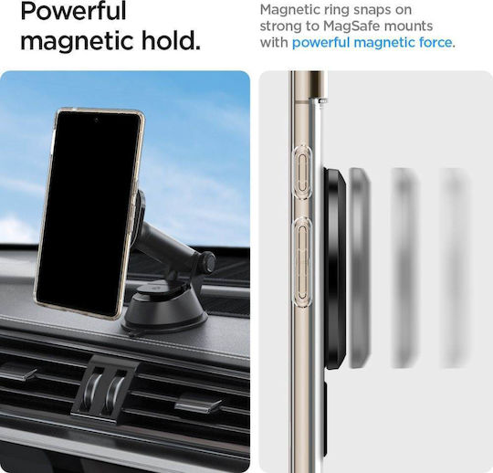 Spigen MagSafe Ring Magnet Ring Plate MagFit with Alignment Guide Black