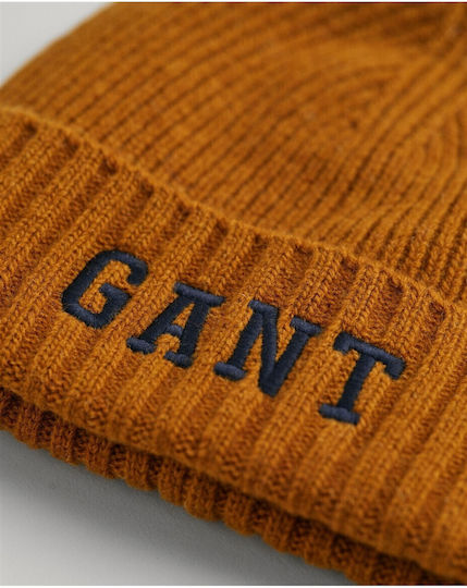 Unisex Set mit Beanie Gestrickt in Braun Farbe