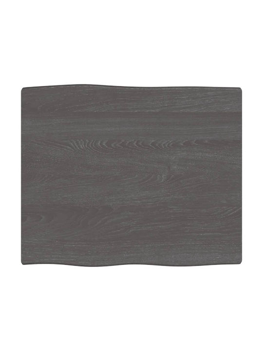 vidaXL Rechteckig Tischoberfläche aus Massivholz Sk Grey 60x50x2cm 363998 1Stück