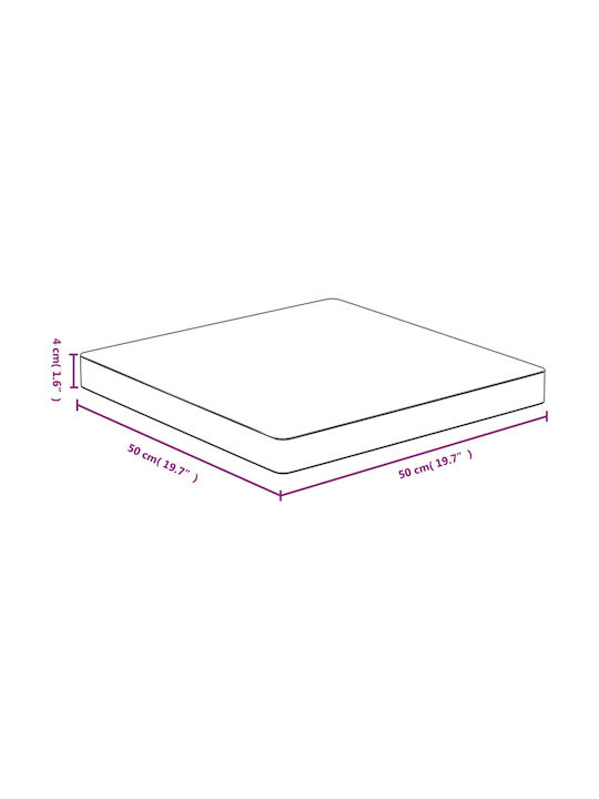 vidaXL Триъгълна Повърхност на масата Бамбук Кафяв 50x50x4см 352705 1бр