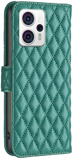 Puff Rhombus Wallet Πράσινο (Moto G13)
