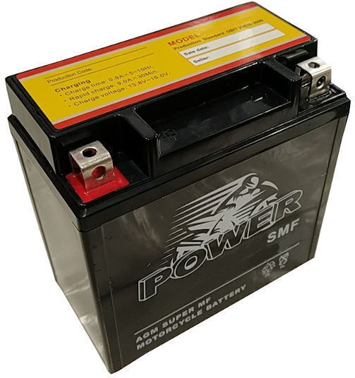 GEL Motorcycle Battery YB12A-BS with Capacity 12Ah