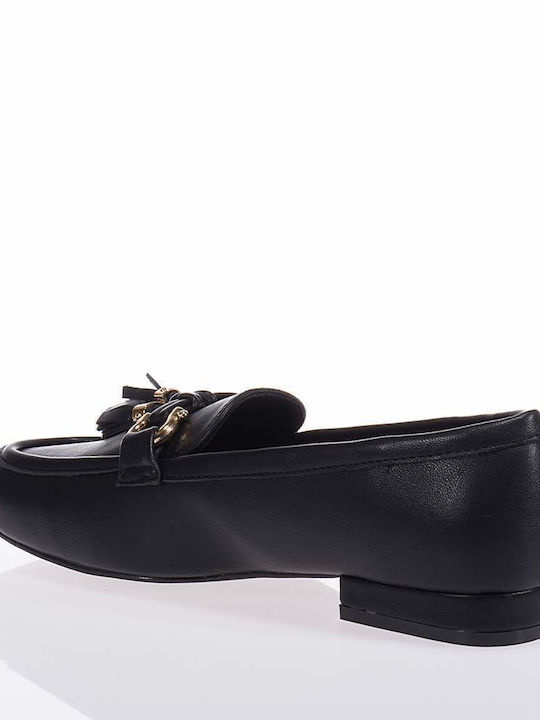 Menbur Γυναικεία Loafers σε Μαύρο Χρώμα