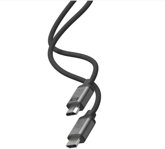 LinQ HDMI 2.1 Ultra High Speed 48Gbps 4K 120Hz HDR VRR Braided Cable HDMI Male - HDMI Male 2m Black