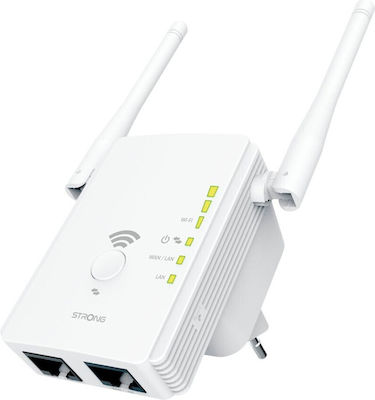 Strong 300V2 Extensor Wi-Fi Bandă unică (2.4GHz) 300Mbps cu 2 Porturi Ethernet