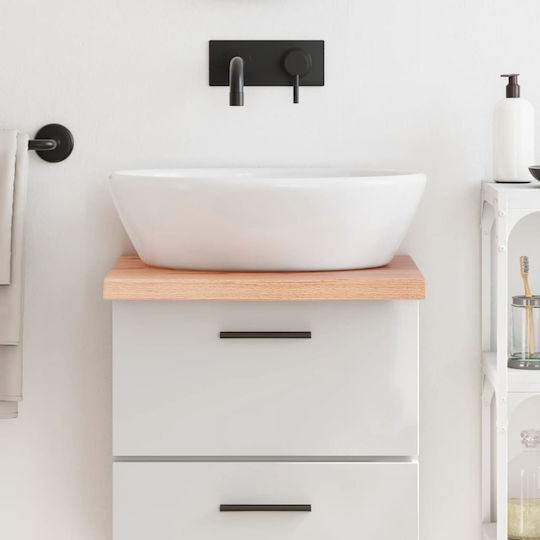 vidaXL Waschtisch ohne Waschbecken L40xB60xH4cm Braun