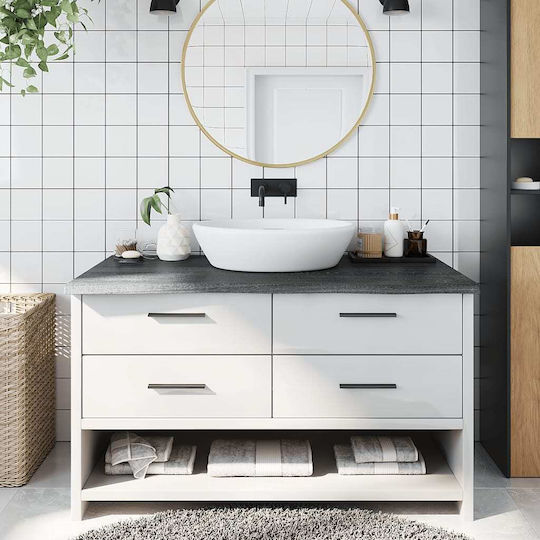 vidaXL Countertop without Sink L100xW50xH4cm Sc. Grey