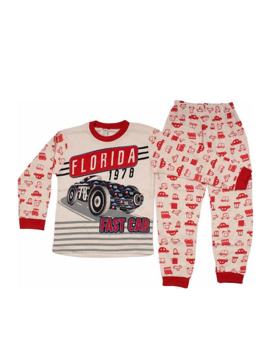 Supermini Kinder Schlafanzug Winterlich Rot