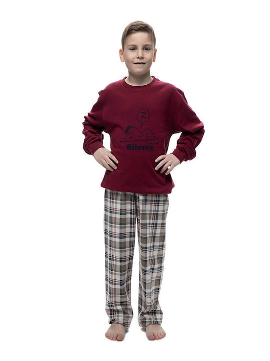 Galaxy Kids' Pajamas Winter Burgundy