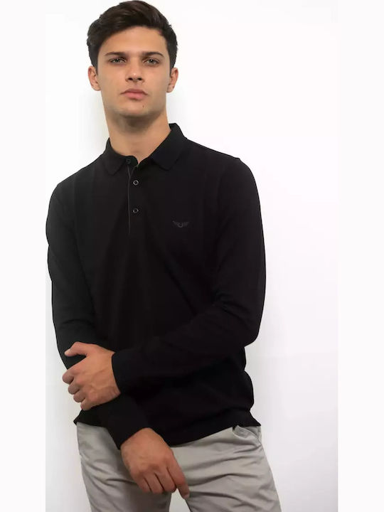 Polo Long Sleeve Blouse Black