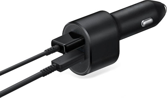 Car Charger Black SAM-EPL5300XBE Fast Charging with Ports: 1xUSB 1xType-C with Cable Type-C Bulk