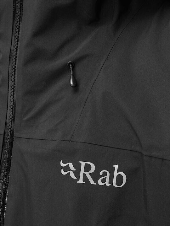 Geacă Hardshell Iarna Waterproof Cu Protecție Împotriva Vântului Negru
