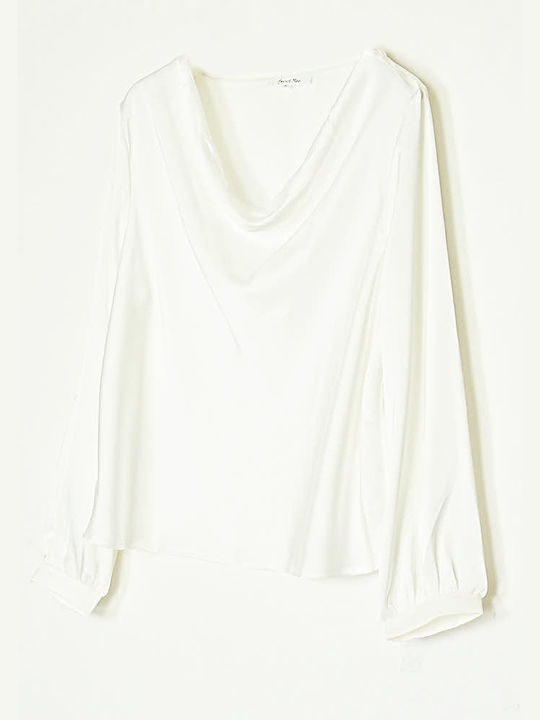 Long Sleeve Women's Blouse White