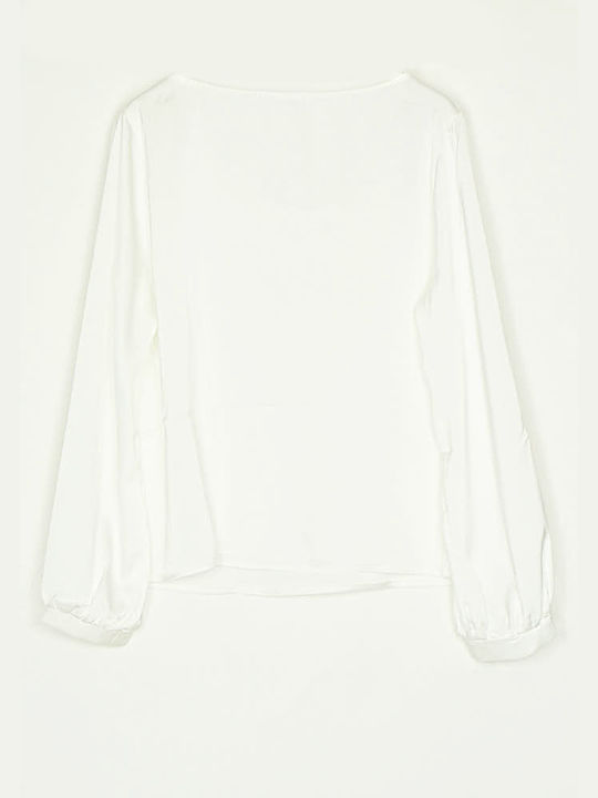 Long Sleeve Women's Blouse White