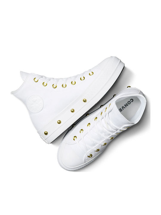 Converse Chuck Taylor All Star Lift Flatforms Adidași Albi