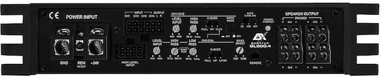 Esx QL 800.4 Auto-Audioverstärker 4 Kanäle Verstärkerklasse D
