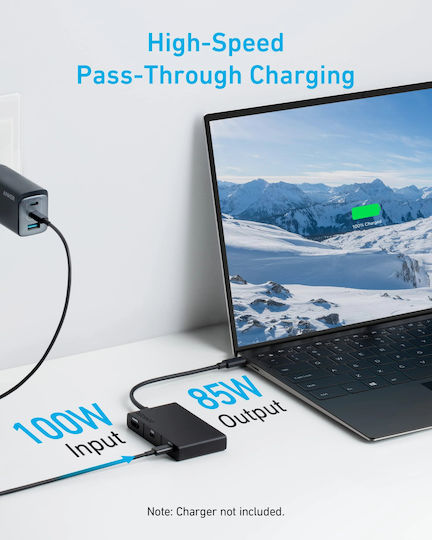 Anker 332 USB-C Docking Station με HDMI 4K PD Μαύρο