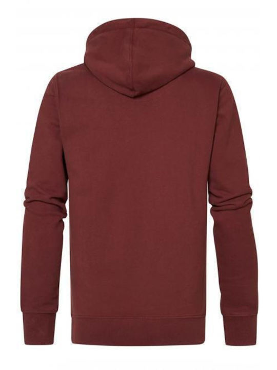 Petrol Industries Herren Sweatshirt mit Kapuze Rot