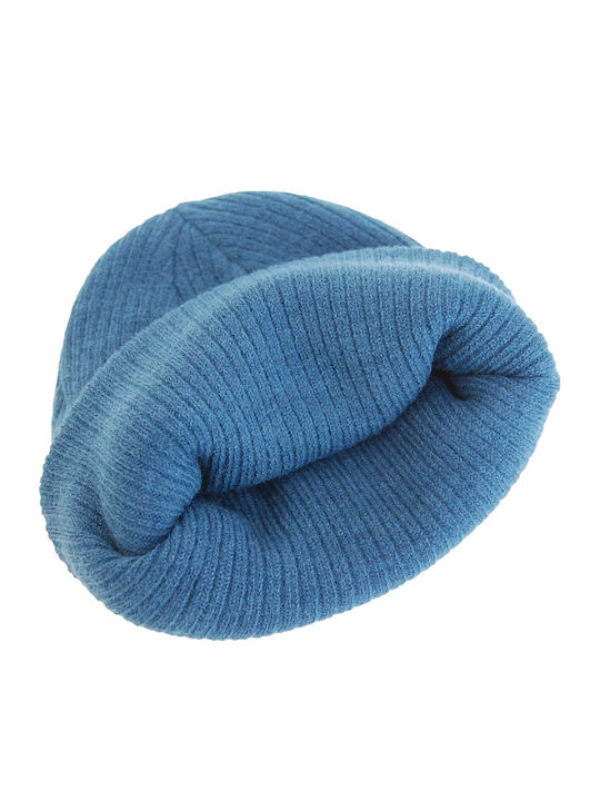 Set with Beanie Knitted in Light Blue color